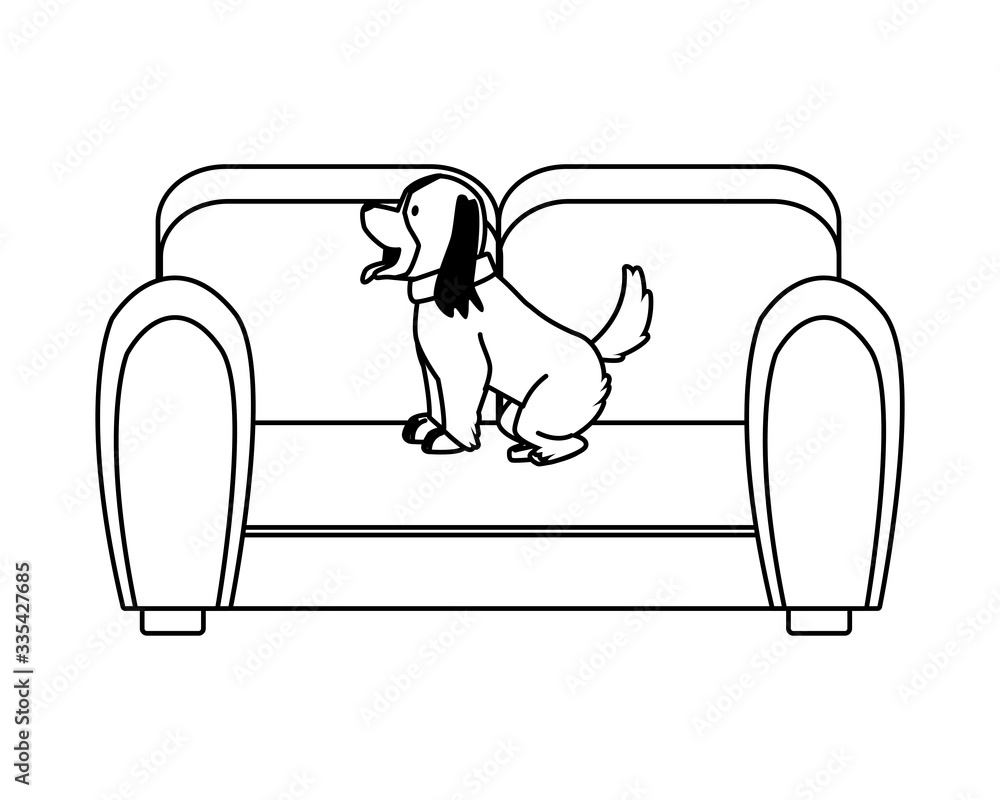 sofa livingroom forniture with cute dog sofa livingroom forniture with cute dog