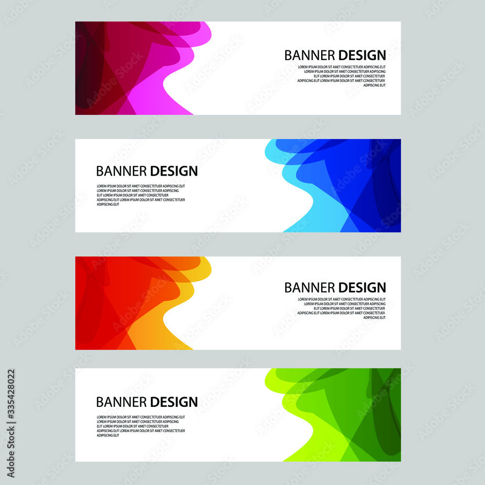 Fototapeta premium Vector Abstract banner web template