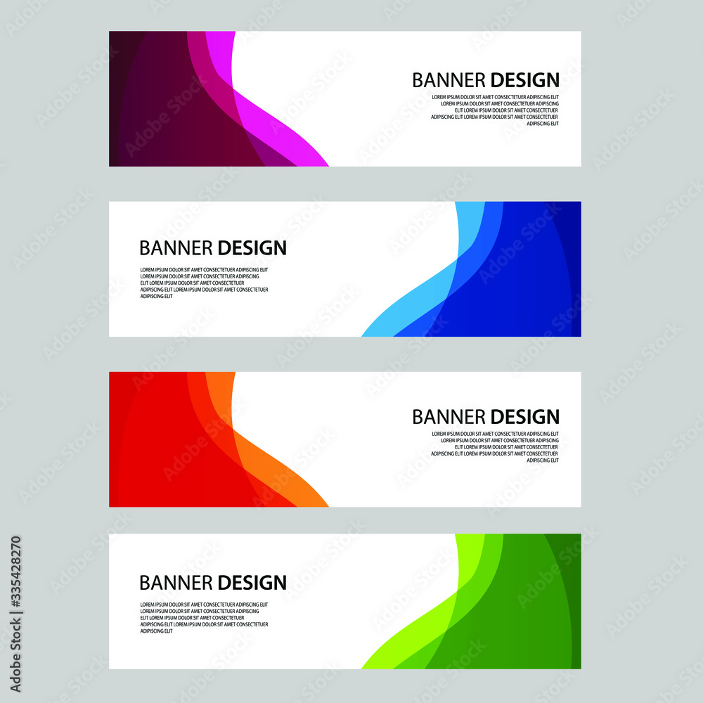 Fototapeta premium Vector Abstract banner web template