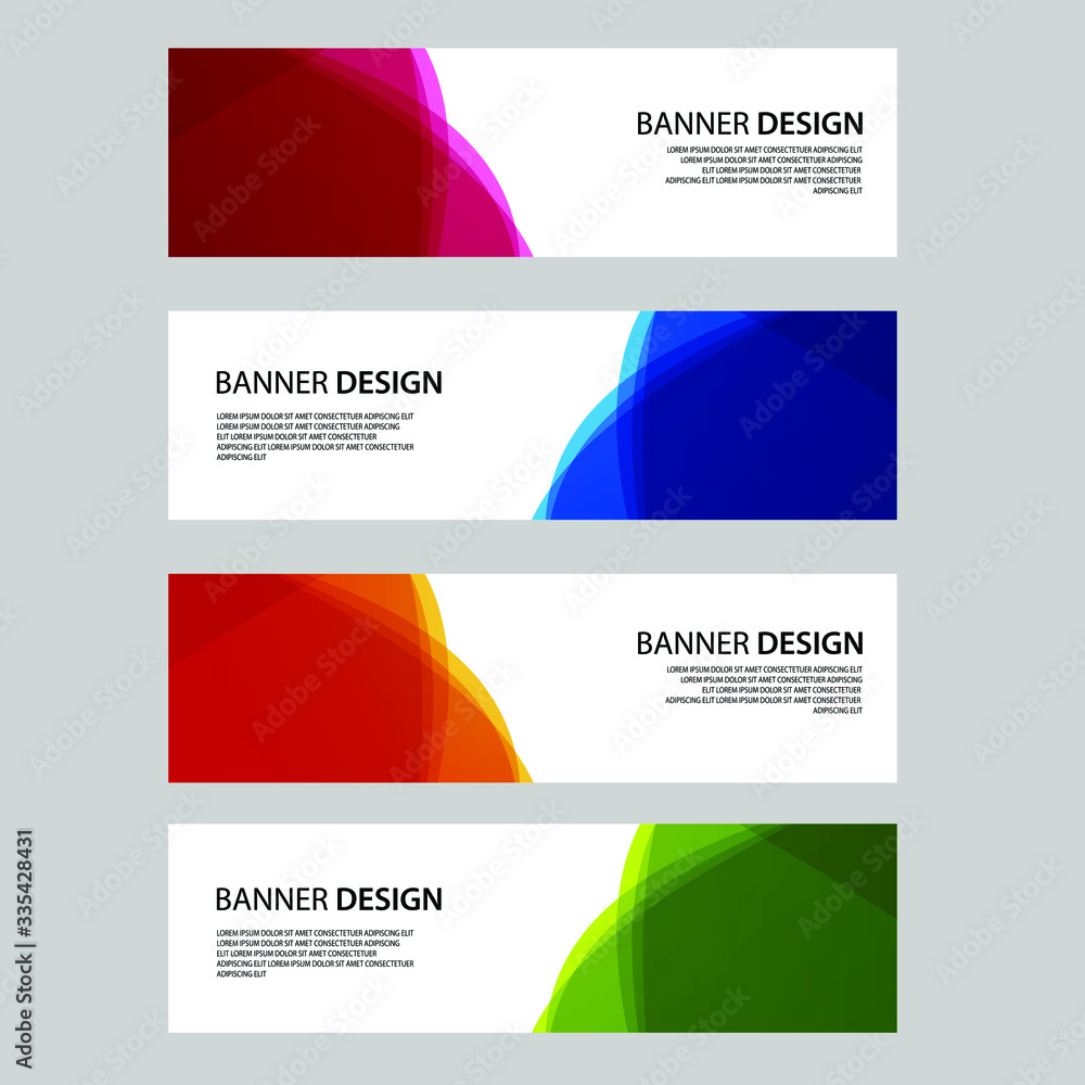 Fototapeta premium Vector Abstract banner web template