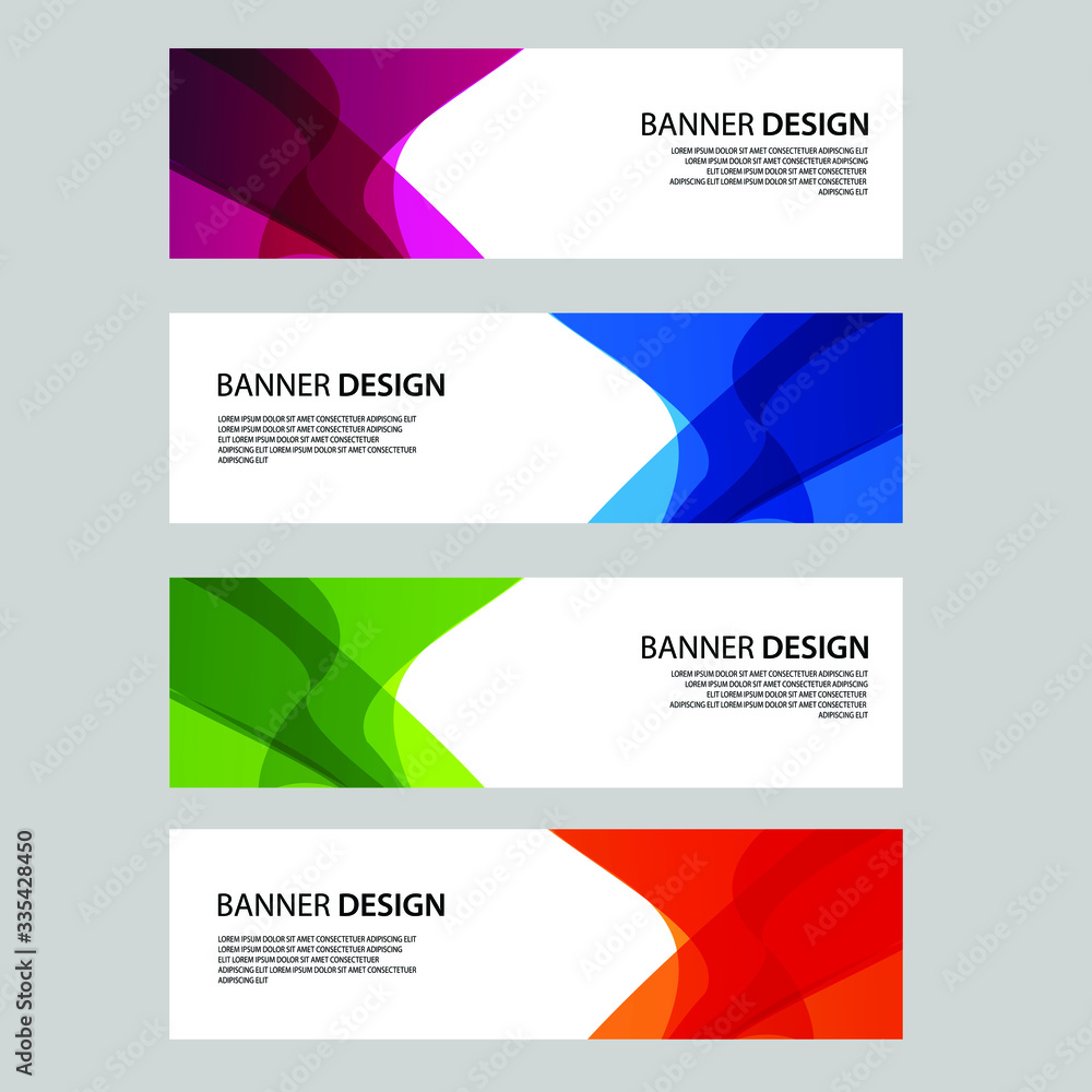 Fototapeta premium Vector Abstract banner web template
