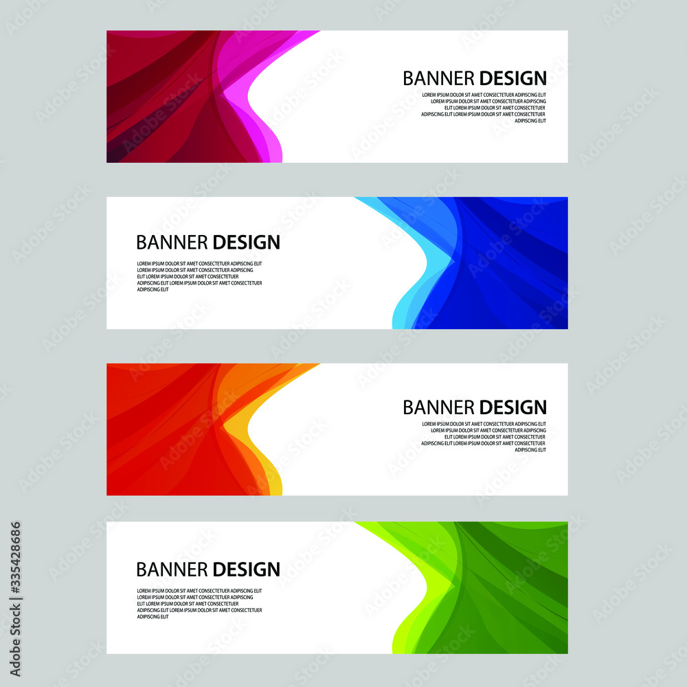 Fototapeta premium Vector Abstract banner web template