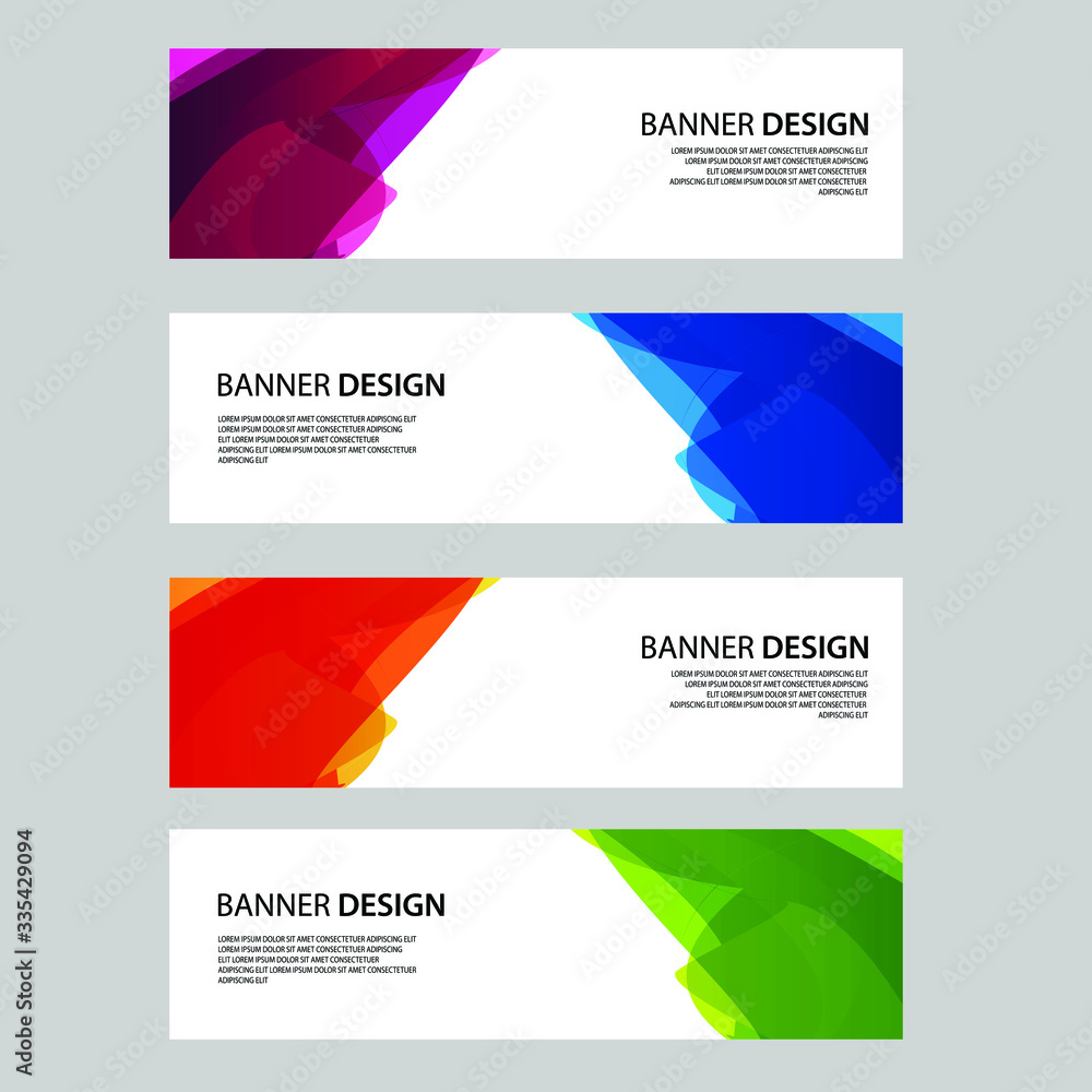 Fototapeta premium Vector Abstract banner web template