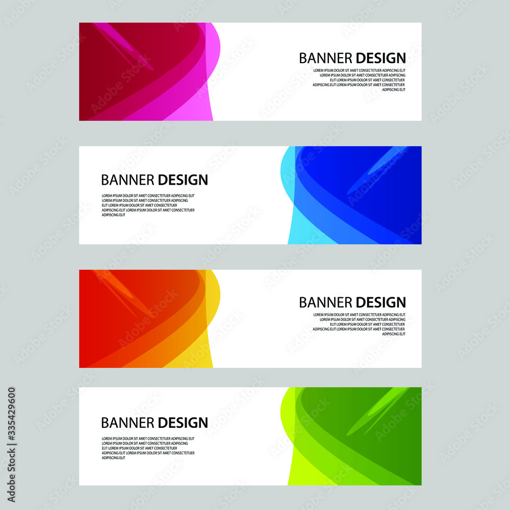 Vector Abstract banner web template