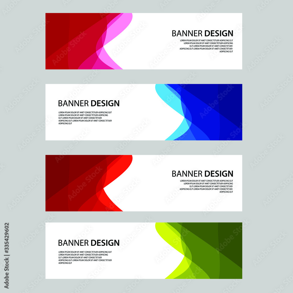 Fototapeta premium Vector Abstract banner web template
