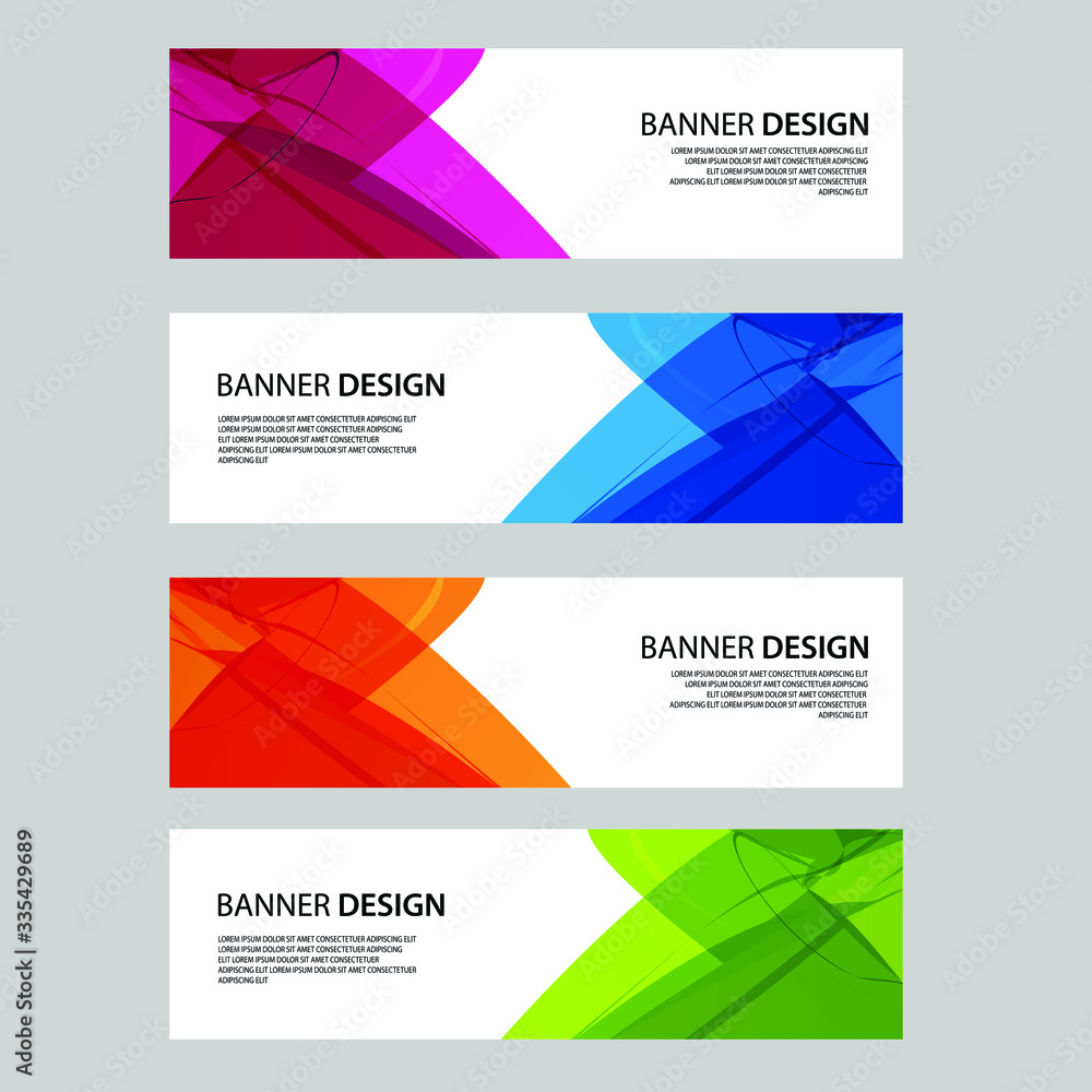Fototapeta premium Vector Abstract banner web template