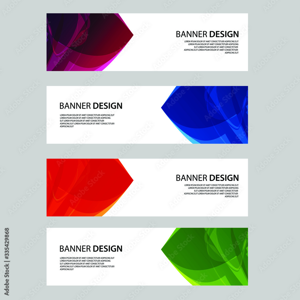 Fototapeta premium Vector Abstract banner web template