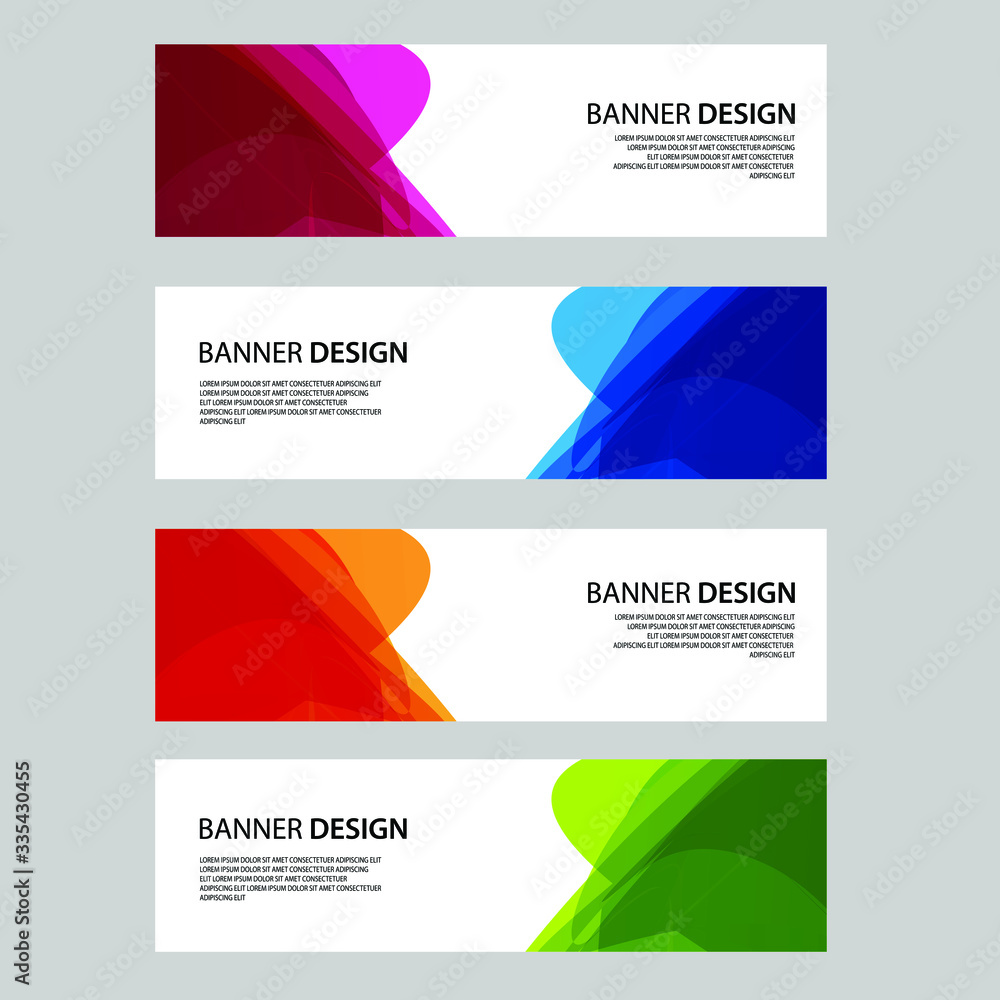 Fototapeta premium Vector Abstract banner web template