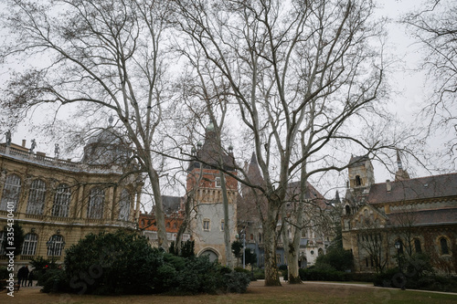 Photography ancient castle in budapest hungary
