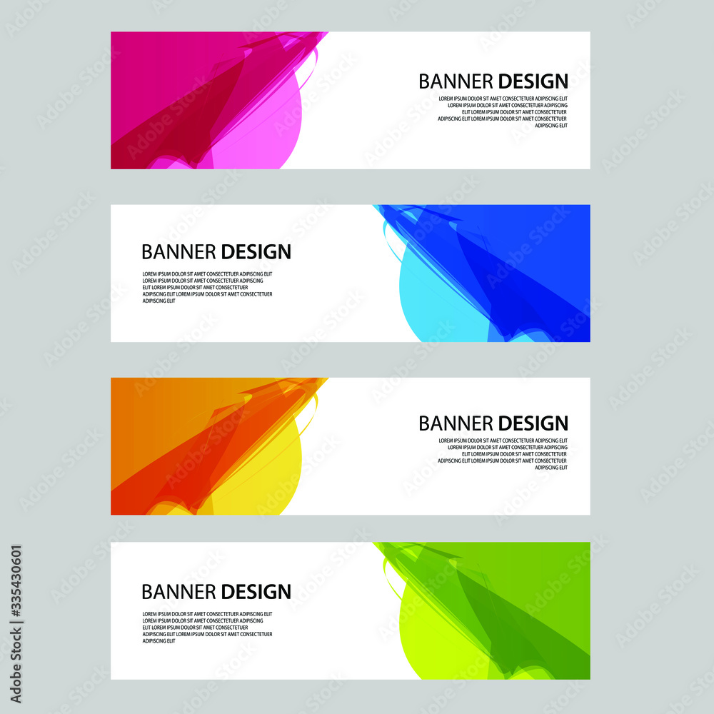 Fototapeta premium Vector Abstract banner web template