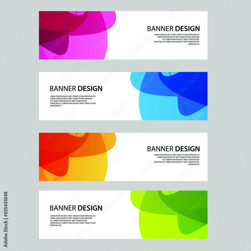 Naklejka premium Vector Abstract banner web template
