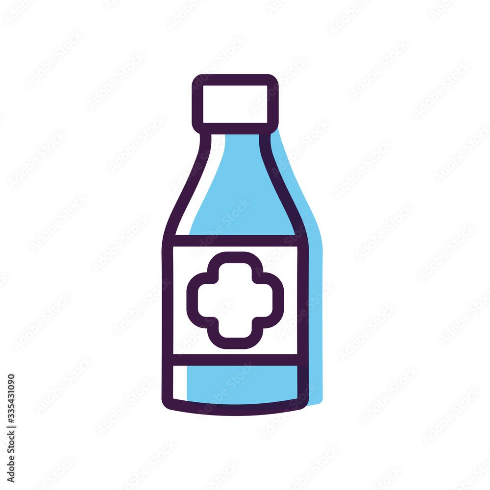 healthcare concept, alcohol bottle icon, line color style healthcare concept, alcohol bottle icon, line color style