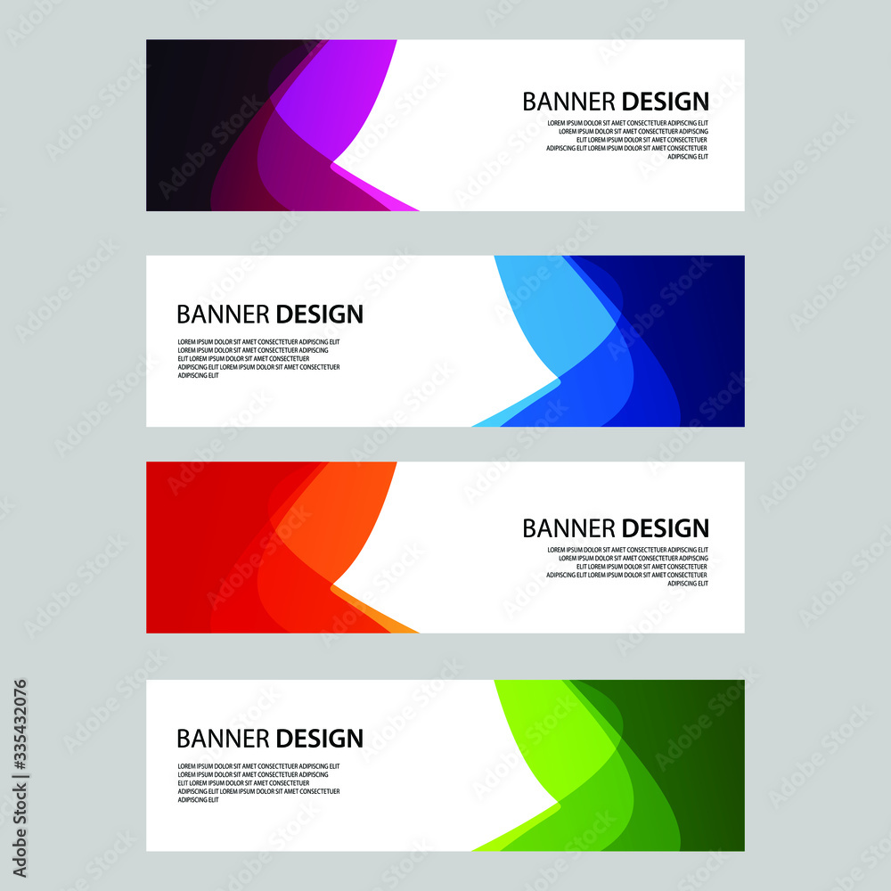 Fototapeta premium Vector Abstract banner web template