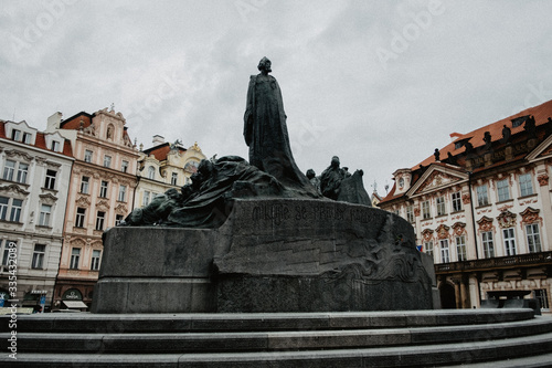 statue of jan huss photo