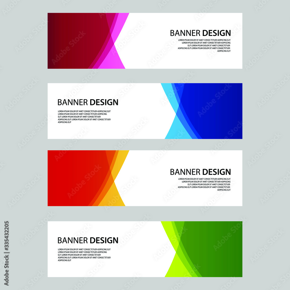 Naklejka premium Vector Abstract banner web template