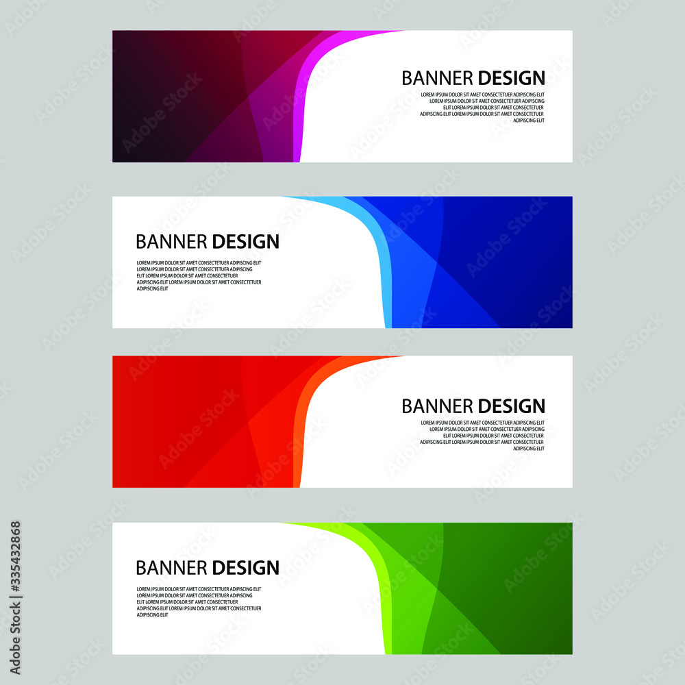 Fototapeta premium Vector Abstract banner web template