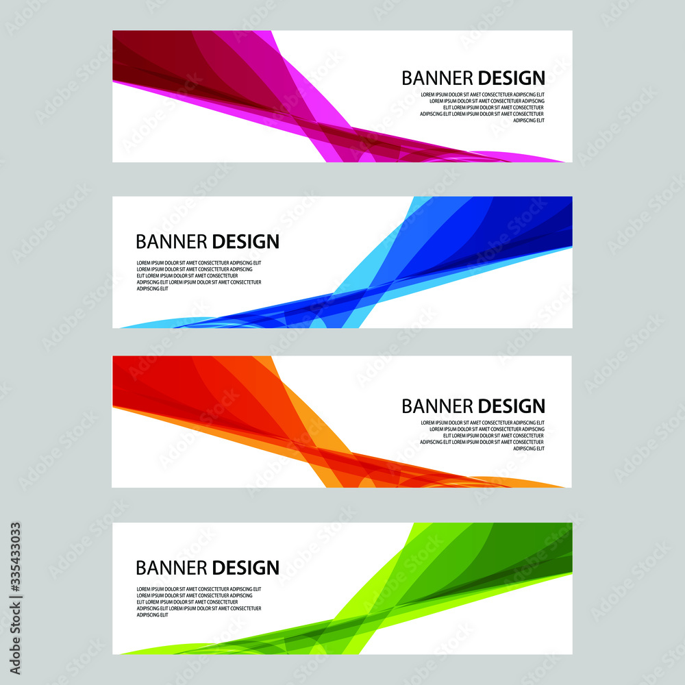Fototapeta premium Vector Abstract banner web template