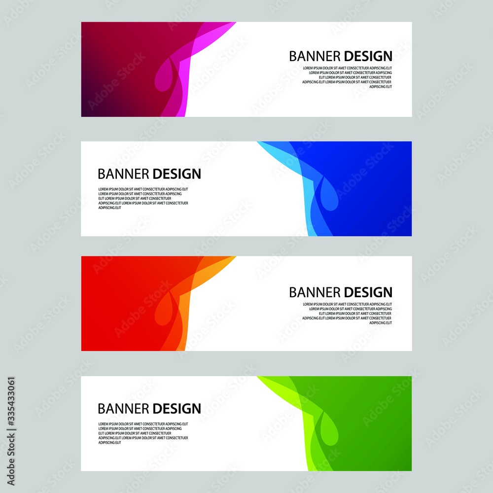 Fototapeta premium Vector Abstract banner web template