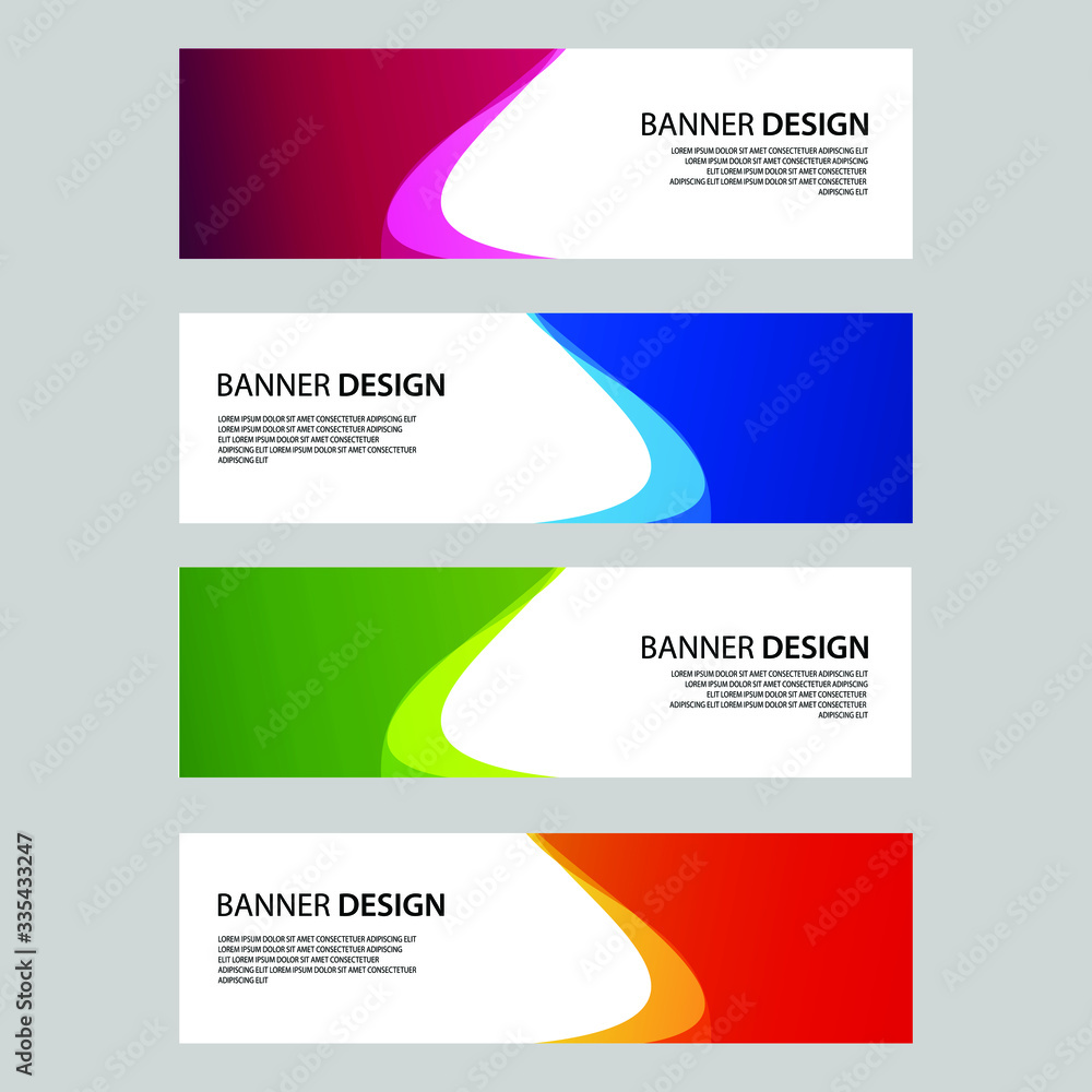 Fototapeta premium Vector Abstract banner web template