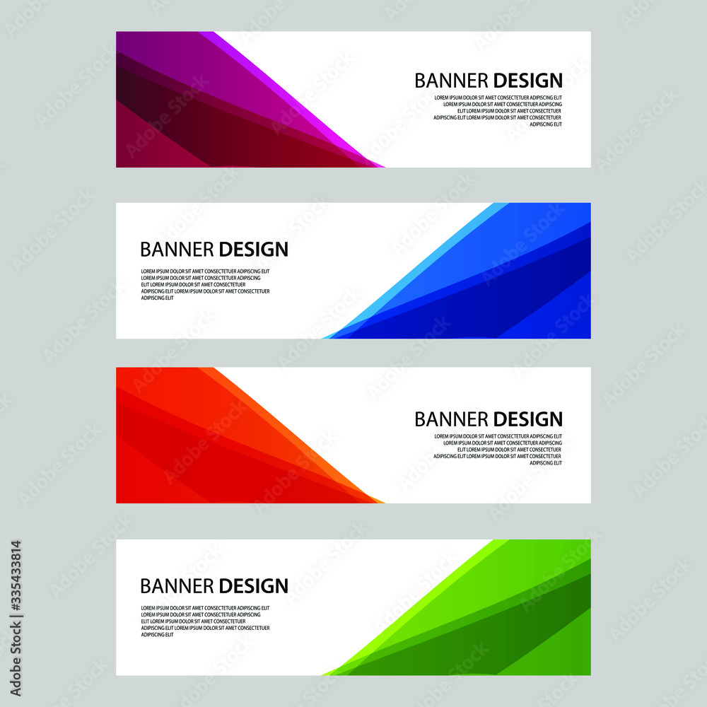 Naklejka premium Vector Abstract banner web template