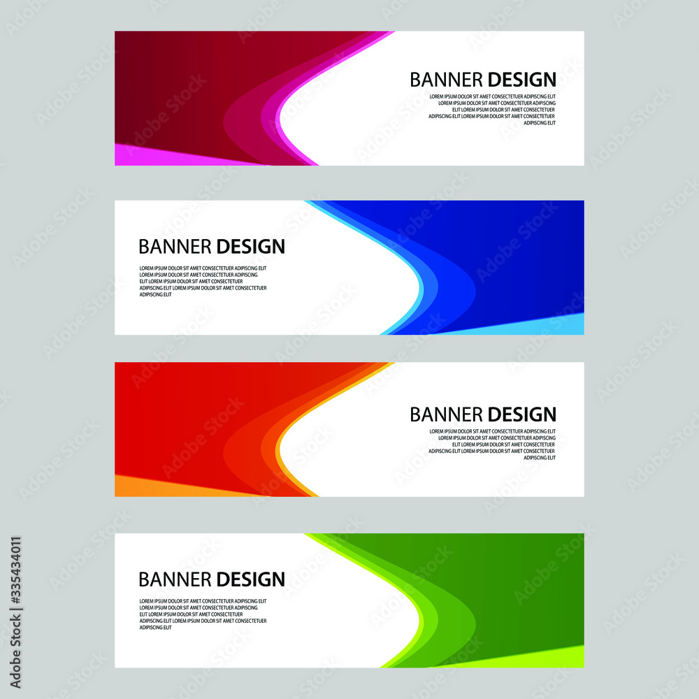 Naklejka premium Vector Abstract banner web template