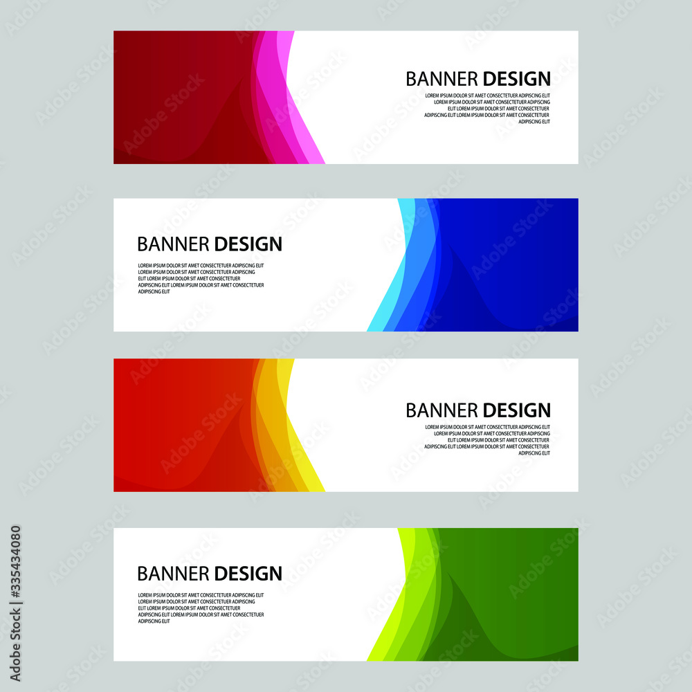 Fototapeta premium Vector Abstract banner web template
