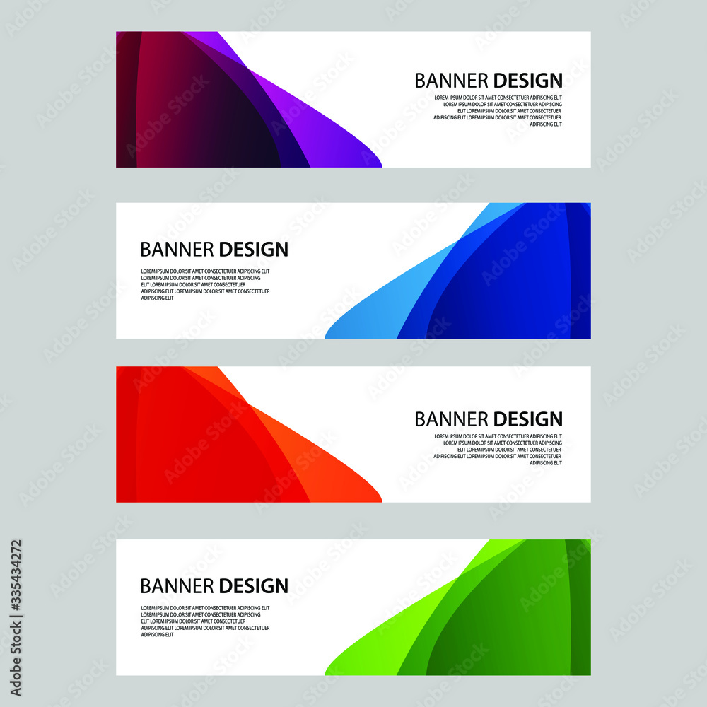 Fototapeta premium Vector Abstract banner web template