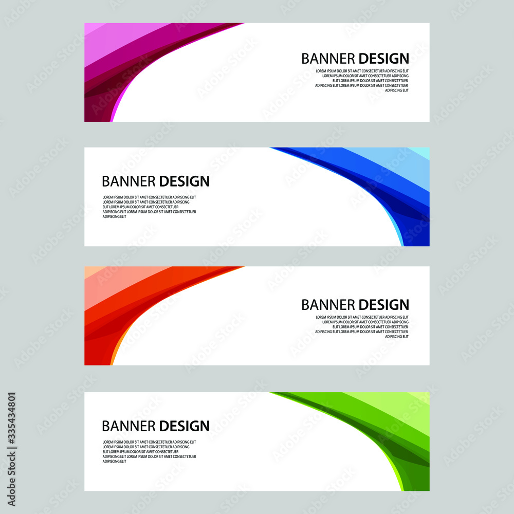 Fototapeta premium Vector Abstract banner web template