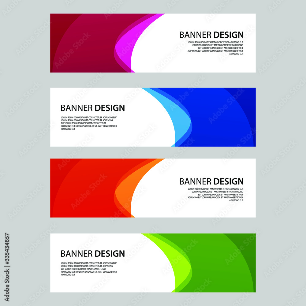 Fototapeta premium Vector Abstract banner web template