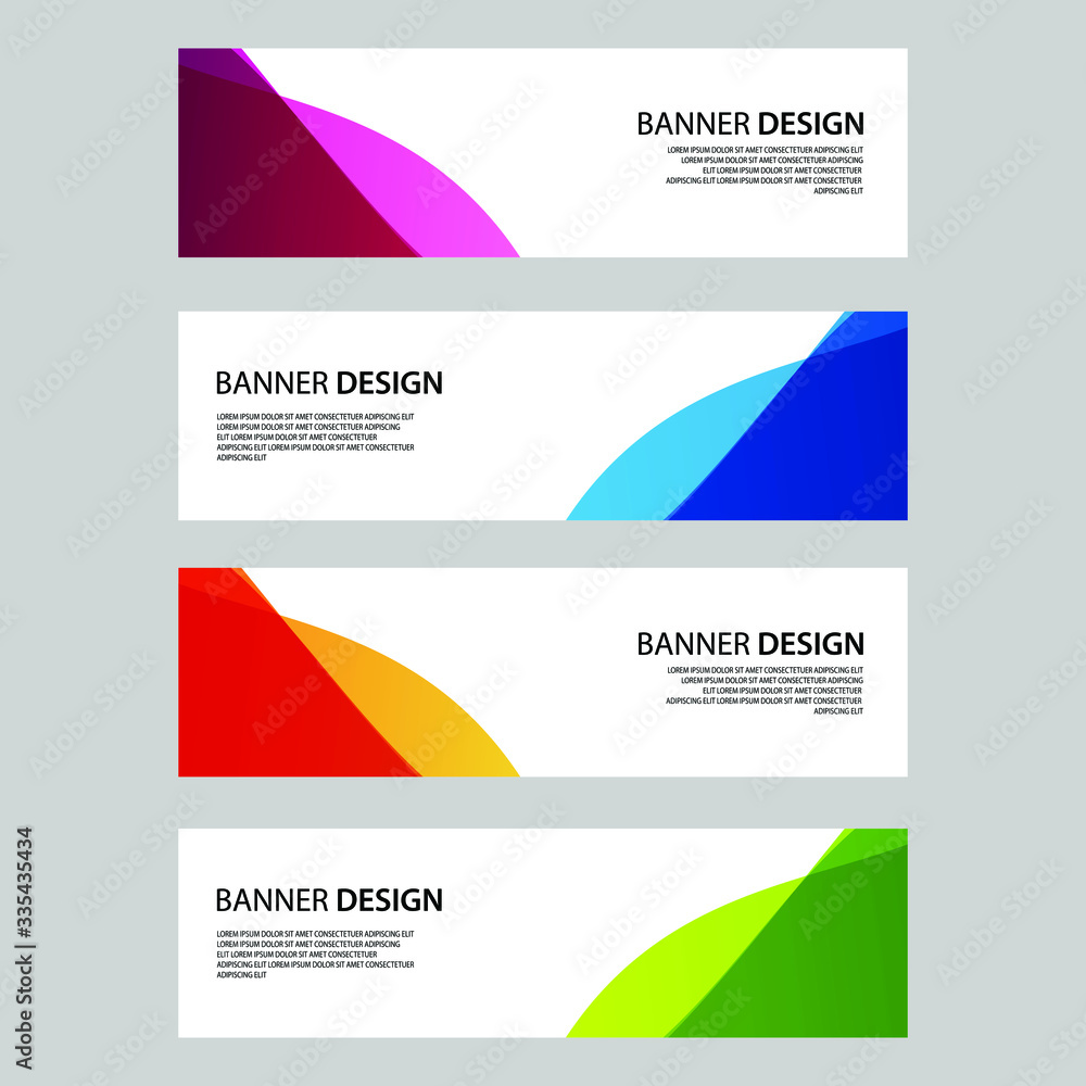 Fototapeta premium Vector Abstract banner web template
