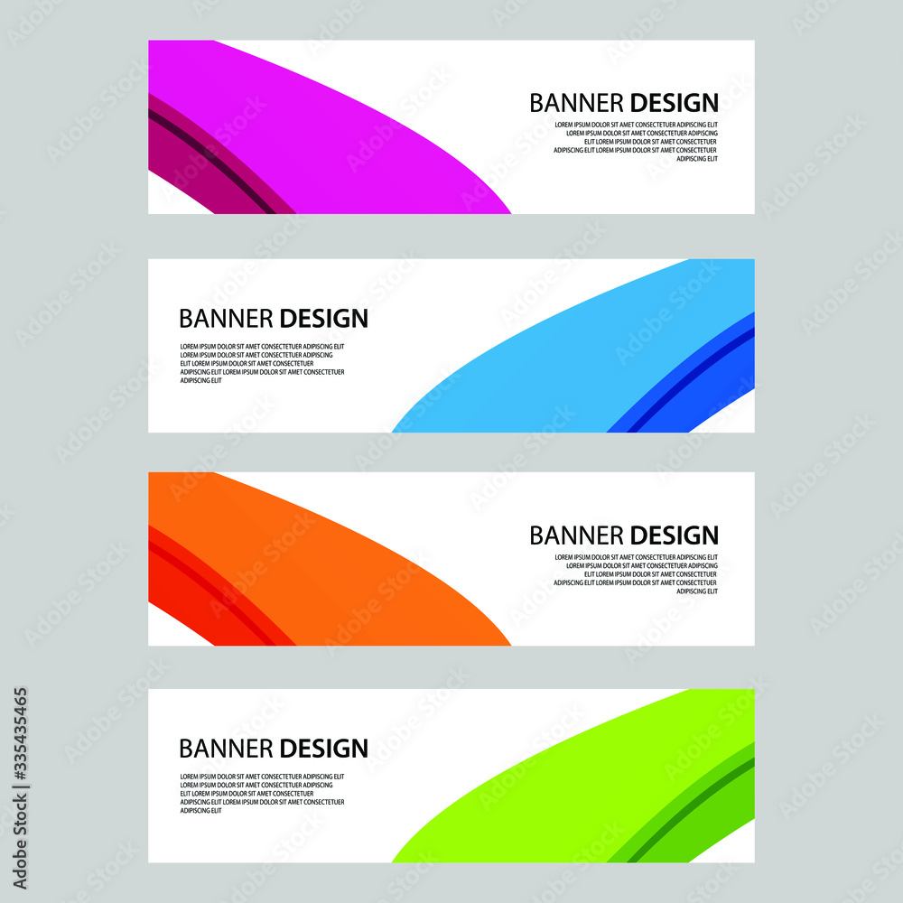 Fototapeta premium Vector Abstract banner web template