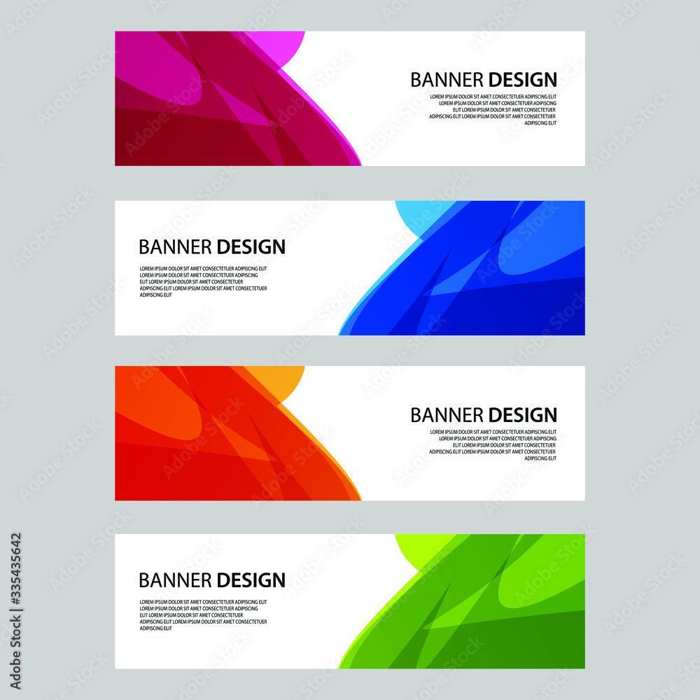 Fototapeta premium Vector Abstract banner web template