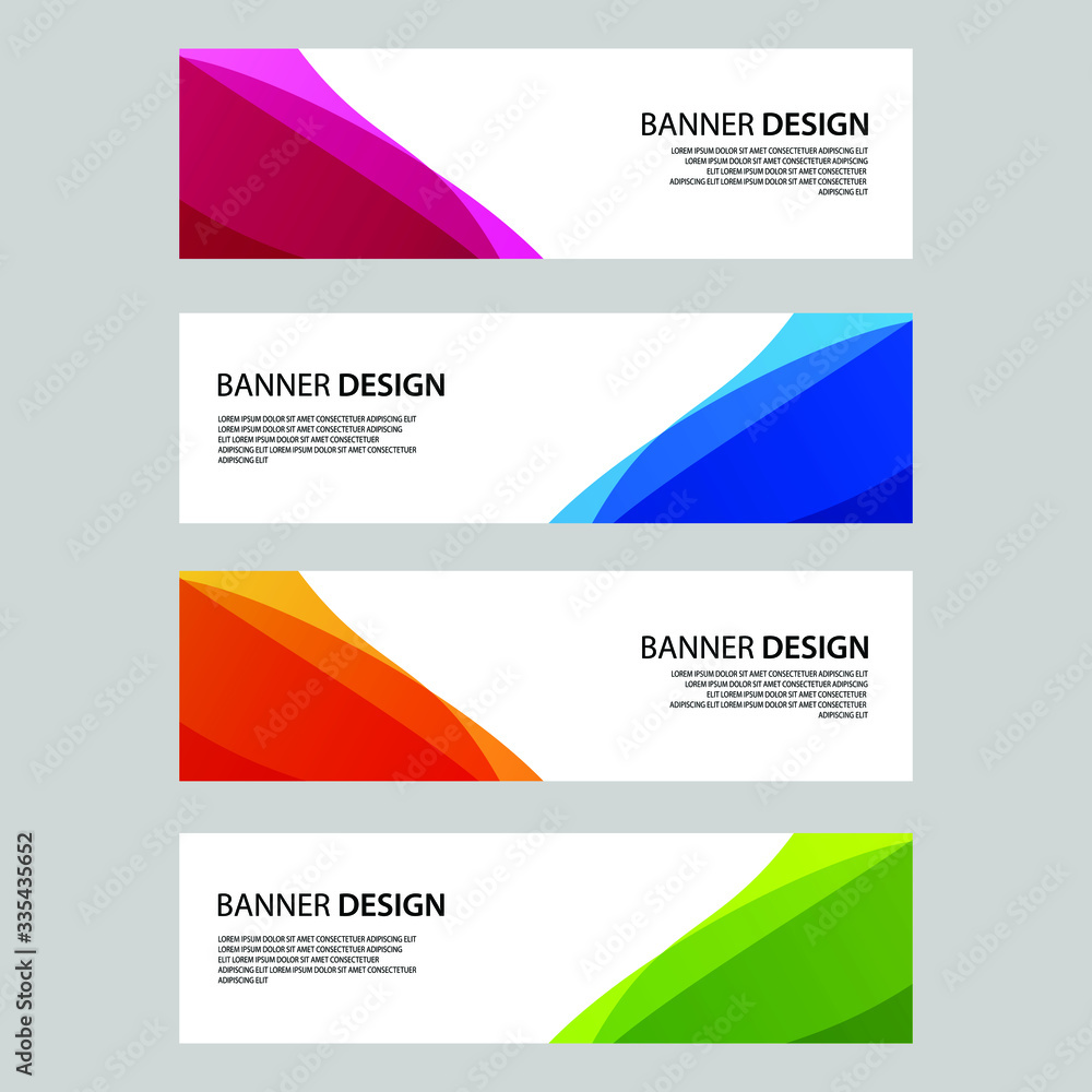 Fototapeta premium Vector Abstract banner web template