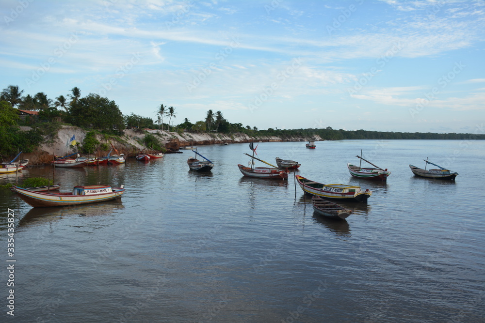 boats on the lake