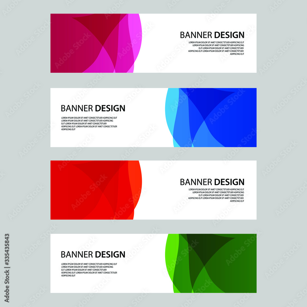 Fototapeta premium Vector Abstract banner web template