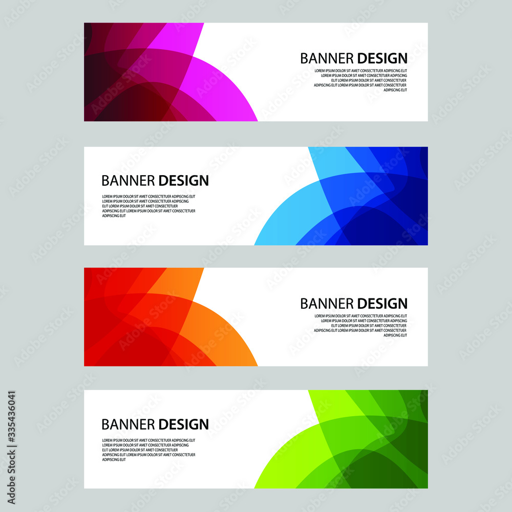Fototapeta premium Vector Abstract banner web template
