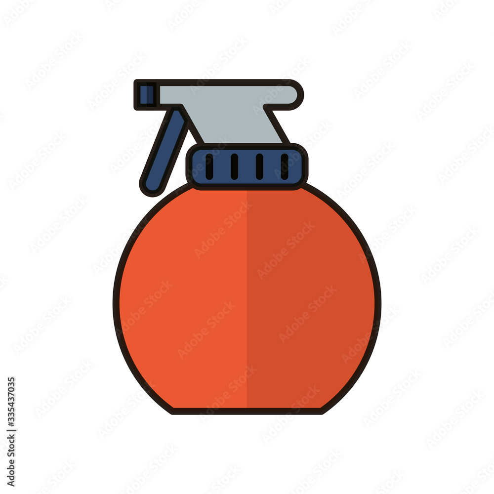 disinfectant spray bottle product flat style