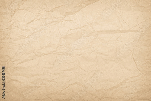 Brown or Cream recycled craft paper texture background. Pattern