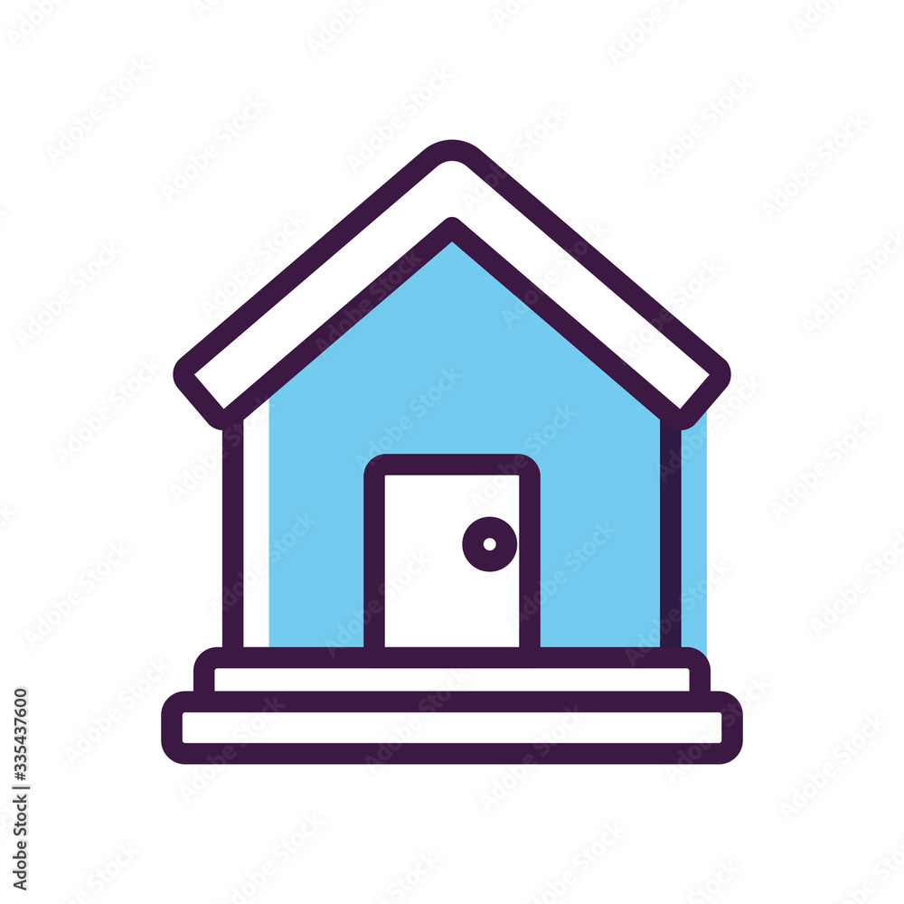 house icon, line color style house icon, line color style