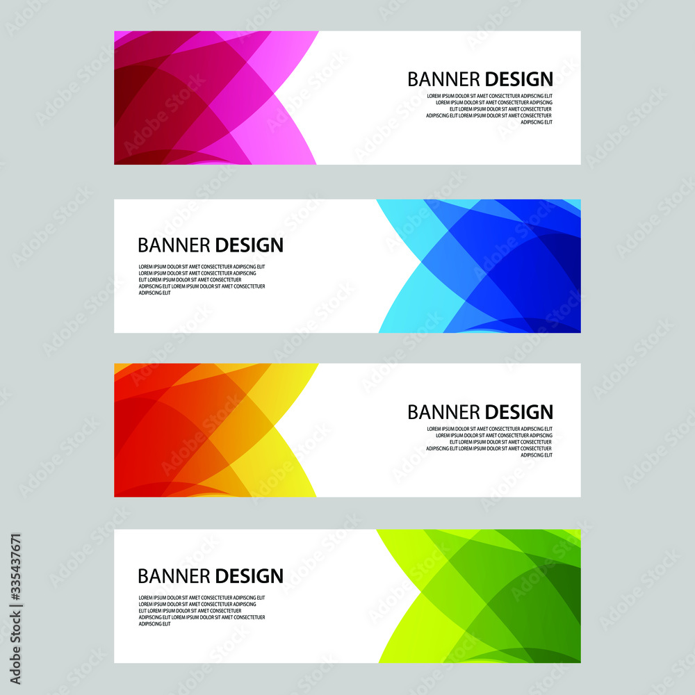 Vector Abstract banner web template Vector Abstract banner web template