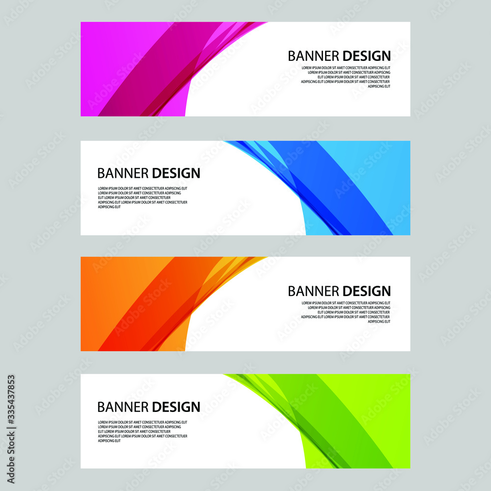 Vector Abstract banner web template Vector Abstract banner web template