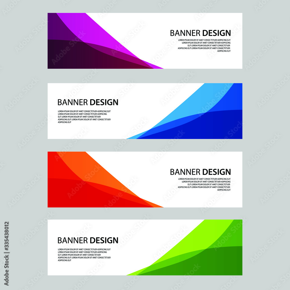 Naklejka premium Vector Abstract banner web template