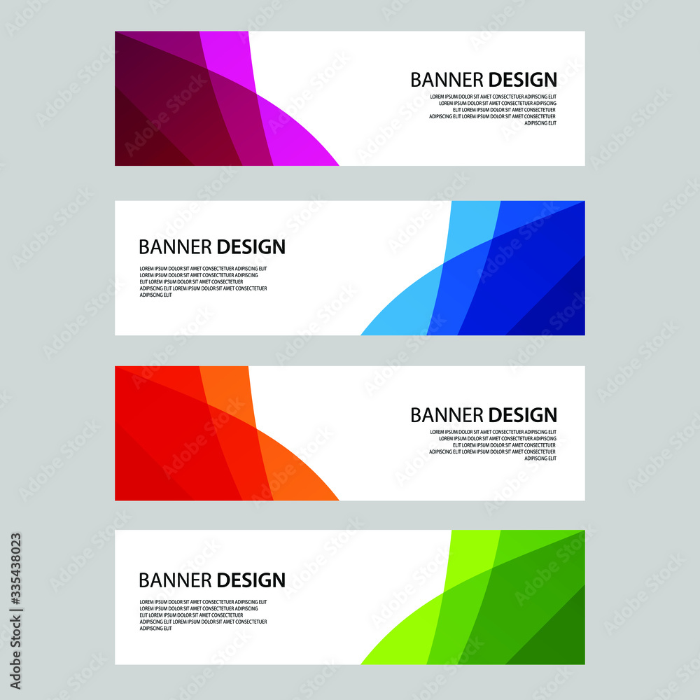 Vector Abstract banner web template