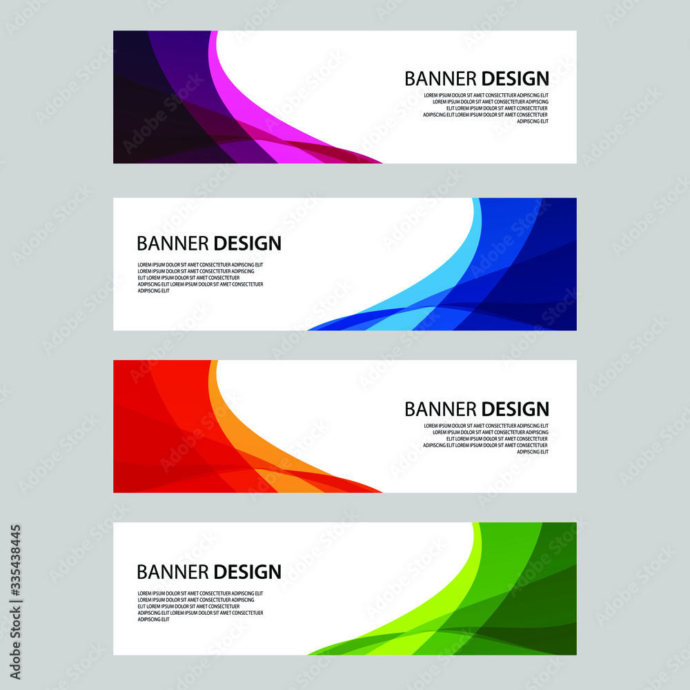 Fototapeta premium Vector Abstract banner web template