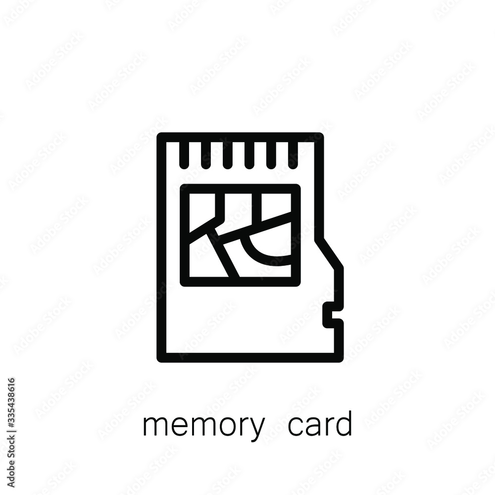 Memory Card Icon , Template Design Logo Emblem Isolated Illustration , Outline Solid Background White
Memory Card Icon , Template Design Logo Emblem Isolated Illustration , Outline Solid Background White