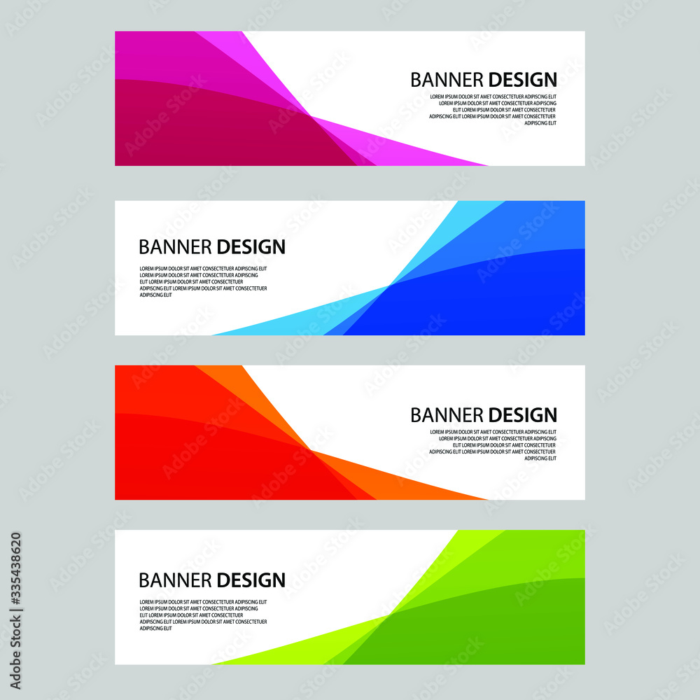 Vector Abstract banner web template Vector Abstract banner web template