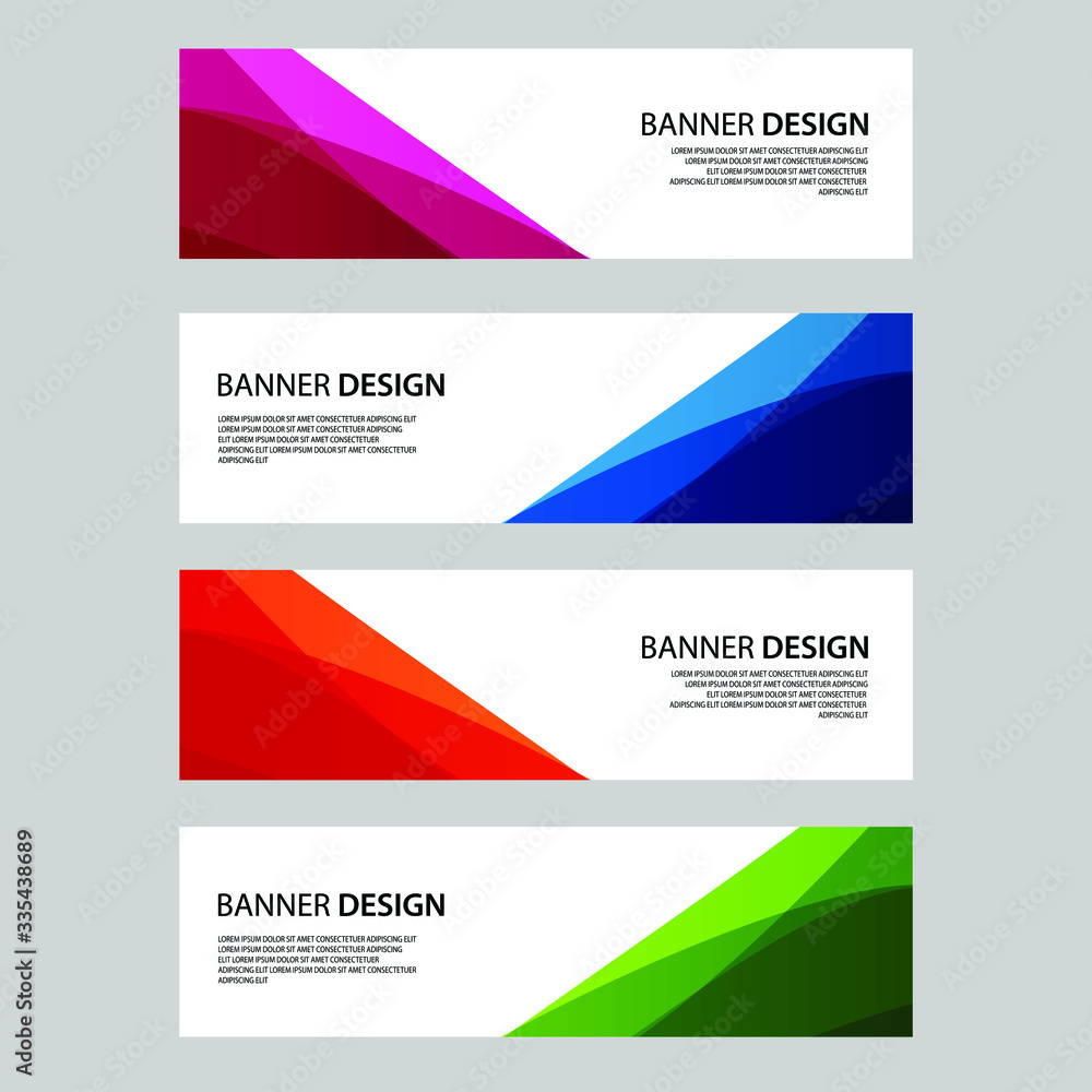 Fototapeta premium Vector Abstract banner web template