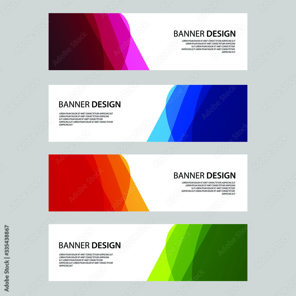 Fototapeta premium Vector Abstract banner web template