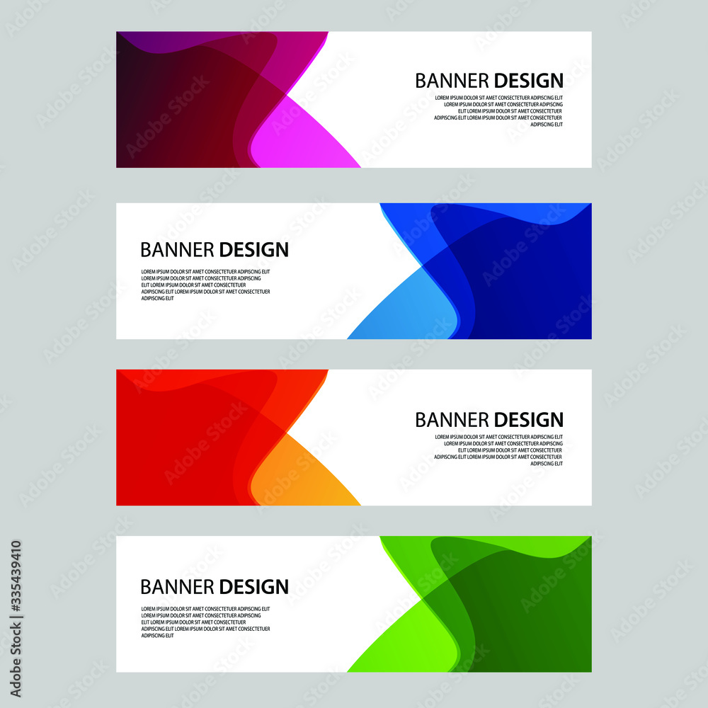 Fototapeta premium Vector Abstract banner web template