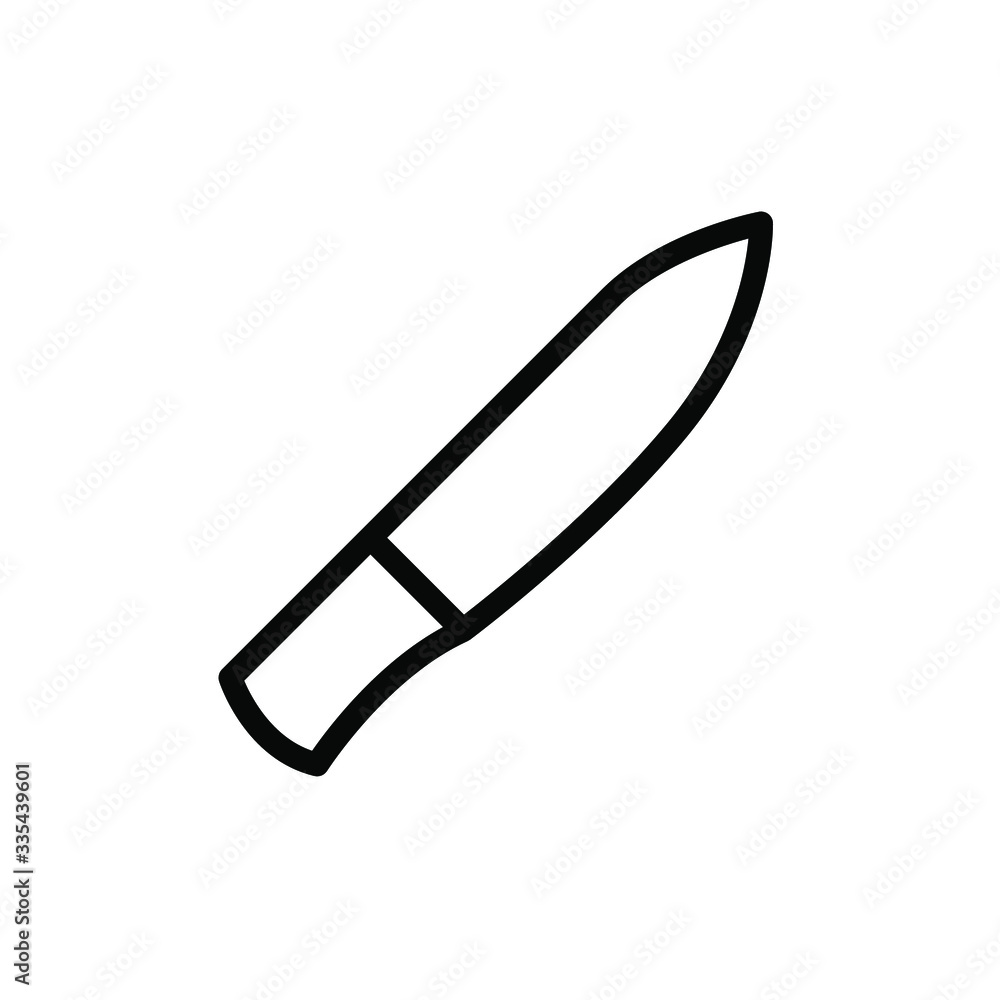 Knife Icon , Kitchen Template Logo Design Emblem Isolated Illustration , Outline Solid Banckground White
Knife Icon , Kitchen Template Logo Design Emblem Isolated Illustration , Outline Solid Banckground White